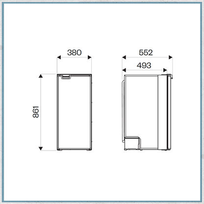 Indel B CR86 Compressor Fridge 12/24V-Camper Interiors