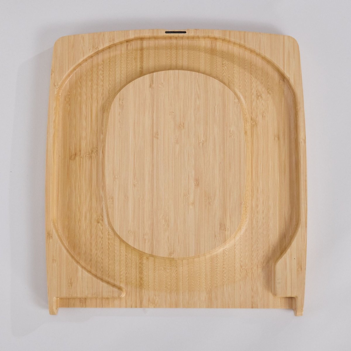 Compocloset bamboo toilet seat underneath