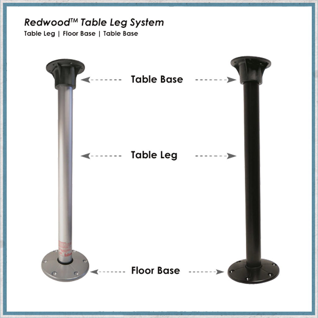 Table Leg Red Redwood Table Leg Set – Narrow Boat Interiors