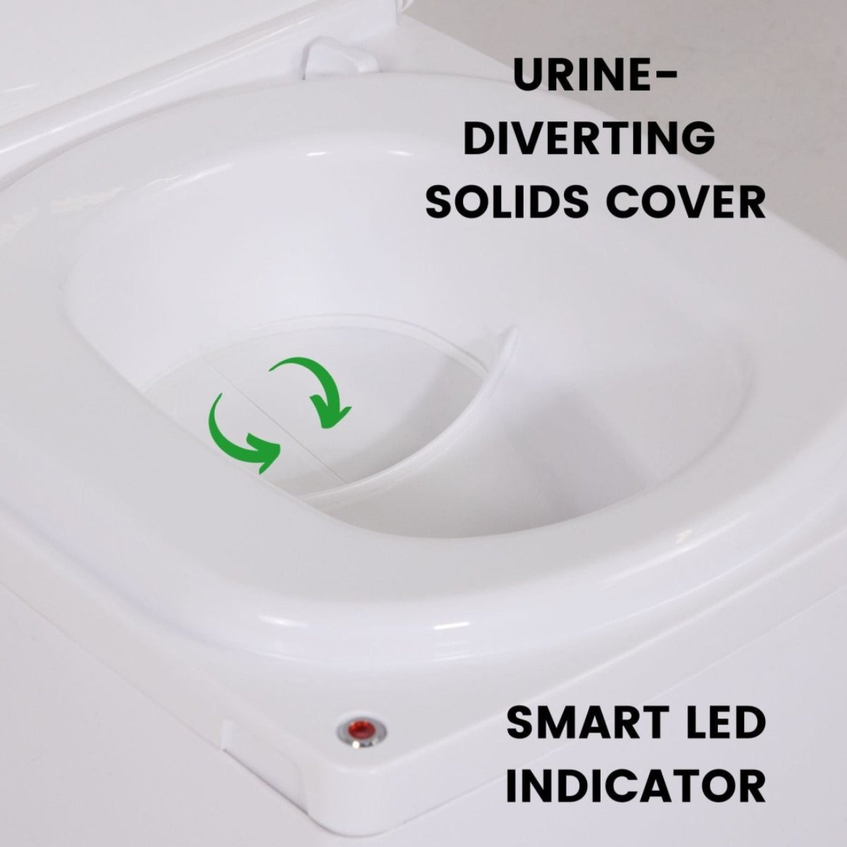 Compocloset with Urine diverting modesty cover