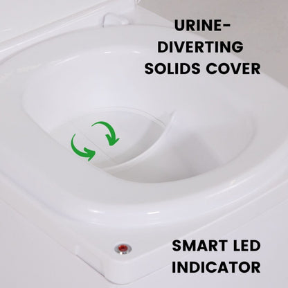 Compocloset with Urine diverting modesty cover