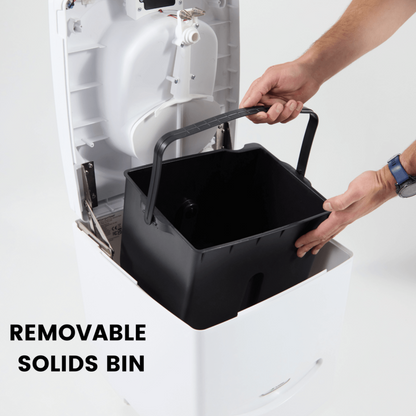 compocloset Cuddy removeable solids bin